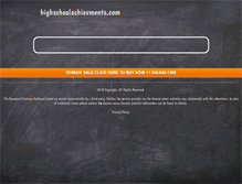 Tablet Screenshot of highschoolachievments.com